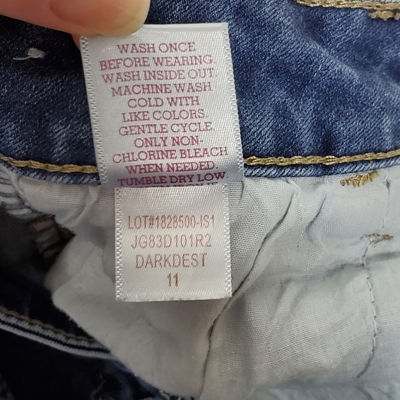 factory distressed jeggings size 11 - Picture 6 of 14